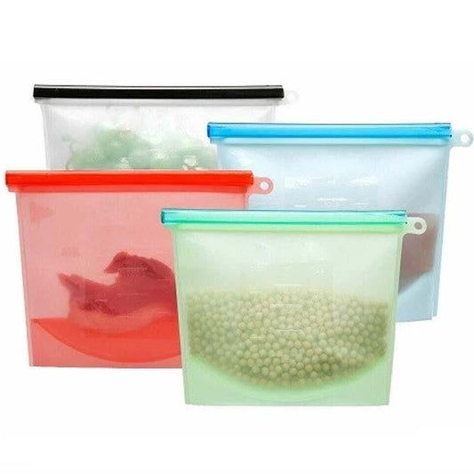 Wielokrotnego użytku grube silikonowe woreczki do przechowywania żywności