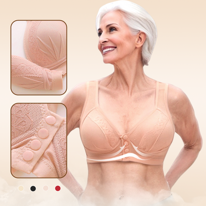 Oddychający i przyjazny dla skóry biustonosz zapinany z przodu