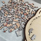 🎁 Christmas Sale -50% ZNIŻKI 🎅 135-elementowe, drewniane puzzle w kształcie kota w kolorze Morandi