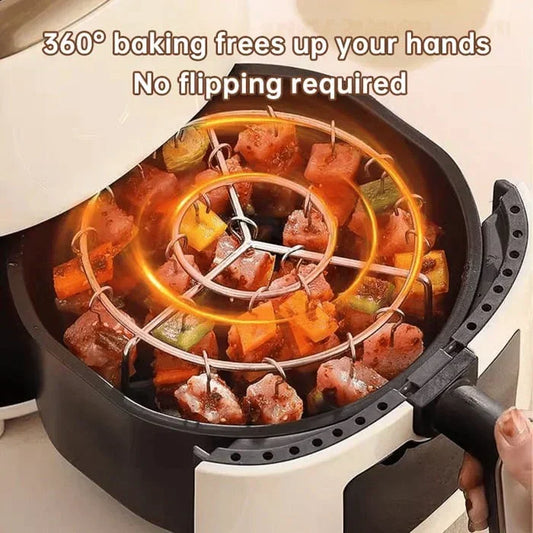 🥩Levegős fritőz függőleges kebab grill + ingyenes hőálló kesztyűk 🍤