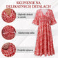 Luźna sukienka w kwiaty z dekoltem w serek