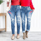 🔥Gorąca letnia wyprzedaż ✨ Bawełniane, postrzępione jeansy damskie podnoszące biodra.
