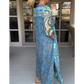🌸Modna sukienka maxi z nadrukiem i rozcięciem z boku👗