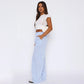 2024 Gorąca wyprzedaż 🔥 Damskie spodnie w paski Casual Relaxed Fit Straight Lounge Pants