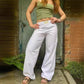 2024 Gorąca wyprzedaż 🔥 Damskie spodnie w paski Casual Relaxed Fit Straight Lounge Pants