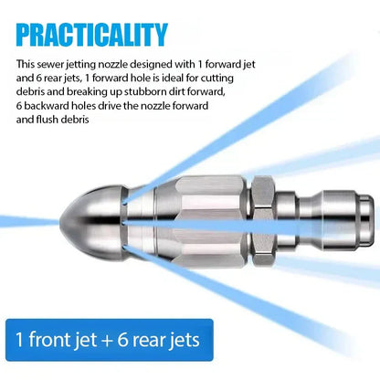 💝Wydajna dysza do czyszczenia i udrażniania rur💥