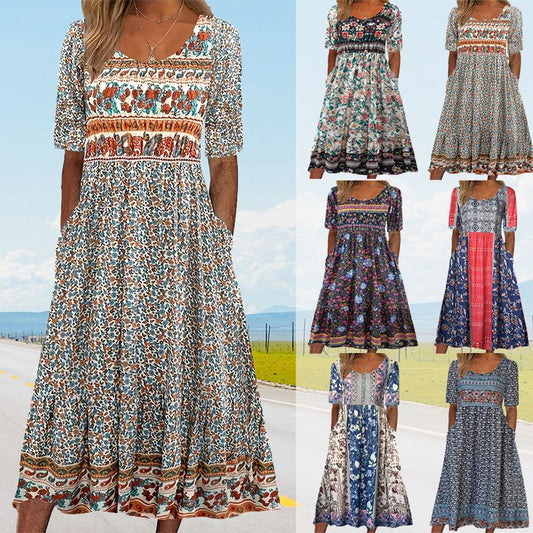 🌸Nowe letnie sukienki w stylu boho【40-90KG】