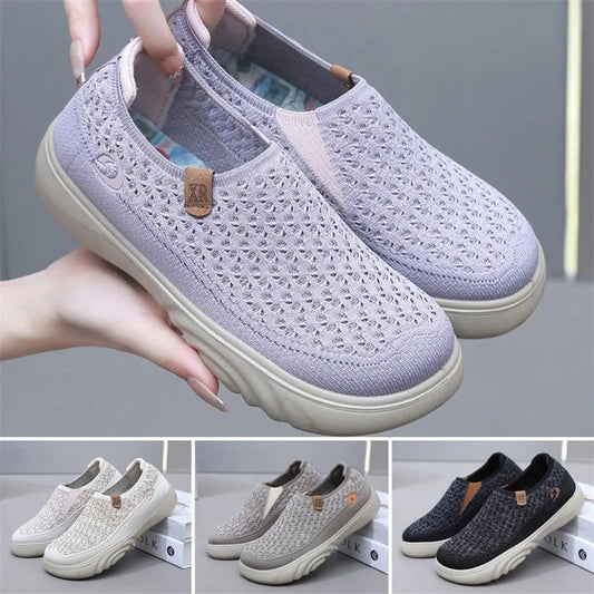 Damskie wsuwane dzianinowe buty do chodzenia