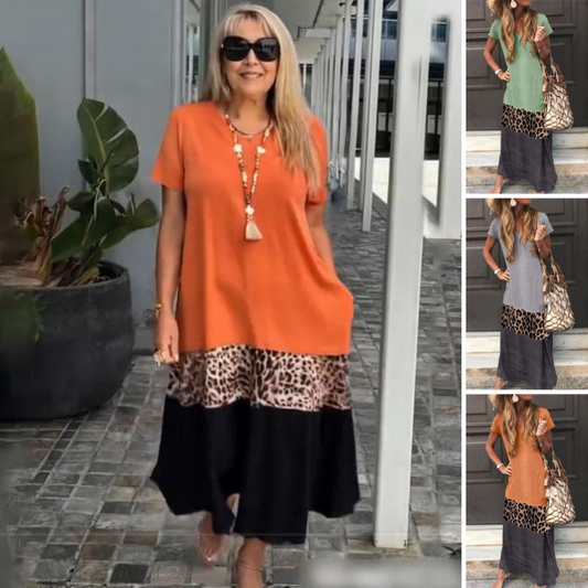 Kolorowe bawełniane sukienki Plus Size dla kobiet