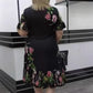 S-4XL👗Elegancka falbaniasta sukienka z nadrukiem