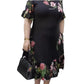 S-4XL👗Elegancka falbaniasta sukienka z nadrukiem