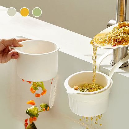 🔥Wygodny kosz na śmieci do zlewu kuchennego-🎁Bezpłatna wielofunkcyjna ściereczka do czyszczenia kuchni🎁