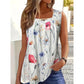 🌸Damski top bez rękawów z nadrukiem