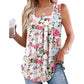 Women's Summer Sleeveless Square Neck Printed Camisole Top