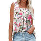 Women's Summer Sleeveless Square Neck Printed Camisole Top