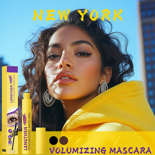 Wydłużający objętość tusz do rzęs z włóknami