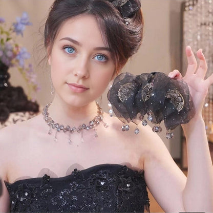 🌊 Eleganckie akcesoria do włosów z perłami z kryształkami