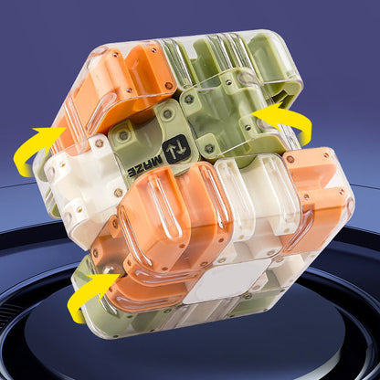 Kostka-labirynt 3D z kulką