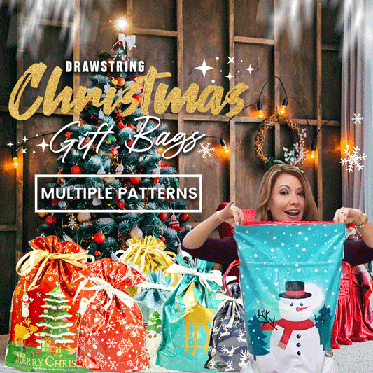 🎅🎁Najlepsza na świecie torba na prezenty świąteczne ze ściągaczem💝Nadaje się na wszystkie prezenty💝