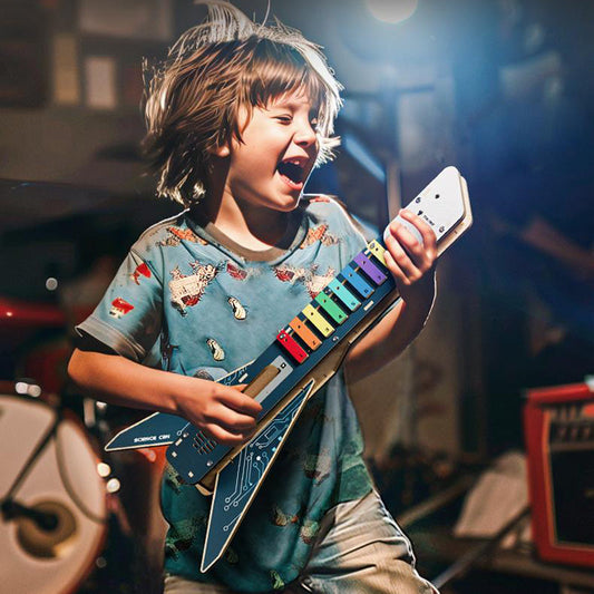 Kreatywna zabawka dla dzieci do samodzielnego wykonania – gitara