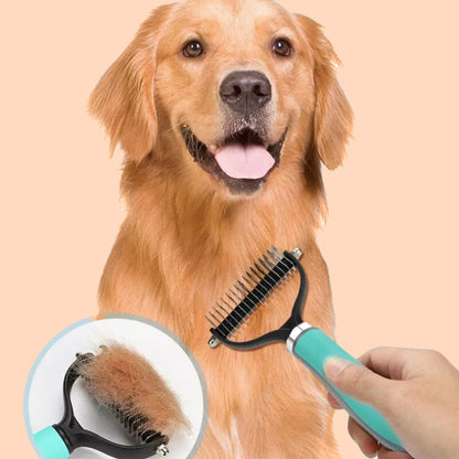 🐾Kétoldalas fésű háziállatok szőrének eltávolításához