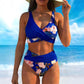 🌸🌿 Hangsúlyozd az alakod – Női virágmintás, magas derekú bikini szett (EU S-XL) – Utánvétes 🌊👙