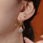 ✨ Double Hoop Zirconia Earrings – Sparkling Ball, Lightweight, Secure Latch ✨