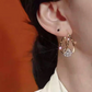✨ Double Hoop Zirconia Earrings – Sparkling Ball, Lightweight, Secure Latch ✨