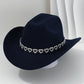 Női strasszos szívmintás cowboykalap – Elegáns francia jazz fedora