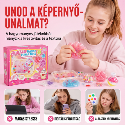 🎨✨ DIY kristálysquishy készlet – Kreatív játék és hatékony stresszoldás