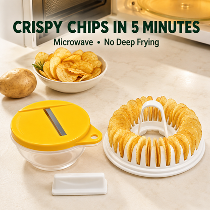 🥔 MOST 50% KEDVEZMÉNY! 🍟 Mikrohullámú sütőbe való házi burgonyaszirom-készítő gép – olajmentes, ropogós és egészséges – tökéletes házi rágcsálnivalókhoz 🥗✨
