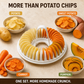 🥔 MOST 50% KEDVEZMÉNY! 🍟 Mikrohullámú sütőbe való házi burgonyaszirom-készítő gép – olajmentes, ropogós és egészséges – tökéletes házi rágcsálnivalókhoz 🥗✨