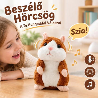 🐹  Beszélő hörcsög plüssjáték – Visszamondja minden szavát, vidám ajándék gyerekeknek és unokáknak✨